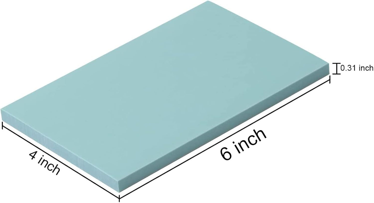 ZOENHOU 20 PCS 4 x 6 Inch Rubber Stamp Carving Blocks, Colorful Linoleum Blocks for Printmaking, Stamp Making