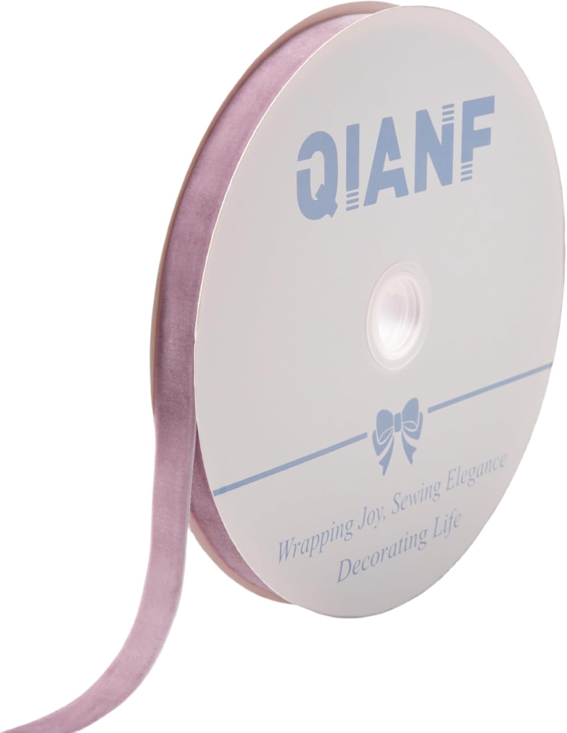 Vintage Lavender Velvet Ribbon Lilac Christmas Ribbon for Gift Wrapping Crafts Christmas Tree Ornaments Garland Decorations, 5/8 Inch X 25Yd