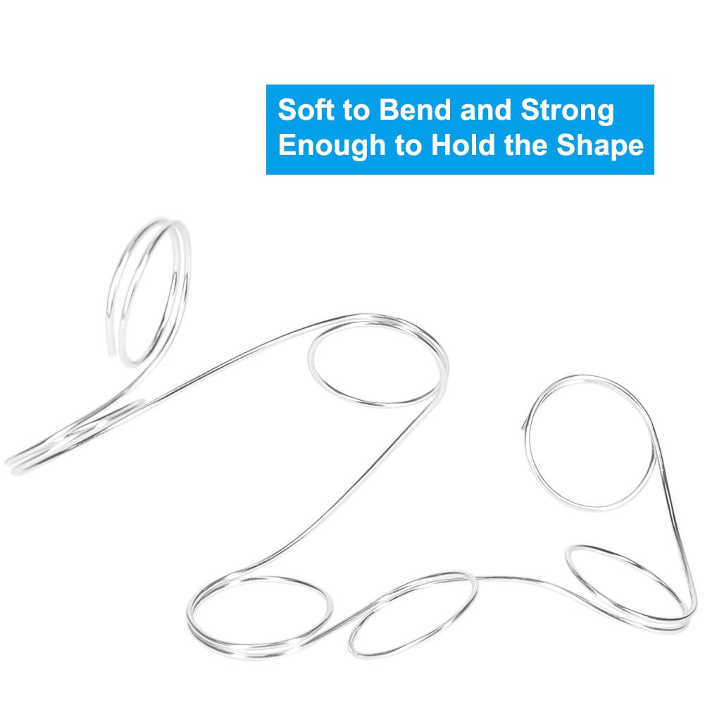 Tenn Well 15 Gauge Aluminum Wire, 164 Feet 1.5mm Bendable Metal Craft Wire for Jewelry Making, Beading, Armature, Sculpting, Bonsai Training, Crafting