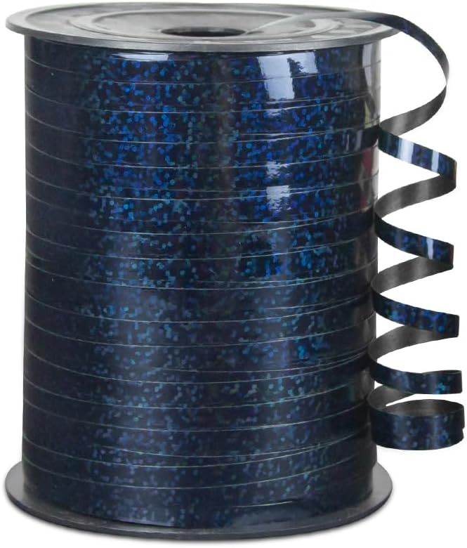 KMER LIFE Premium Black Shiny Curling Shiny Ribbon, 1/5" Wide x 500 Yards Christmas Curling Ribbons for Gift Wrapping, Party Decoration, Balloon String, Ribbons for Florist Flower (1 Roll)