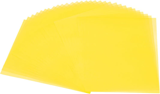 PATIKIL 30 Sheets Vellum Paper 8.5x11inches, Printable Translucent Paper 100GSM Colored for Invitations Laser Inkjet Printing Card Making Crafting Wedding Tracing, Yellow