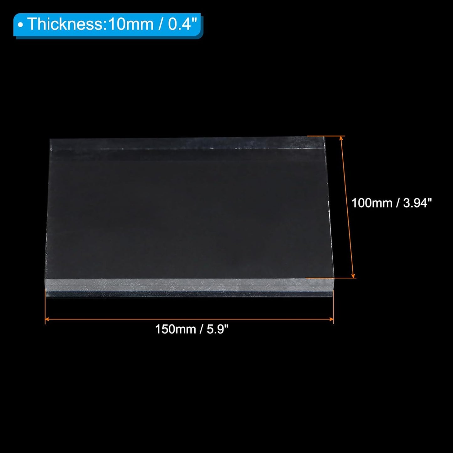 PATIKIL Acrylic Stamp Block, 1 Pack Clear Stamping Block with Grid Line Decorative Mounting Blocks Set Rectangle for Scrapbooking DIY Crafts Card Making