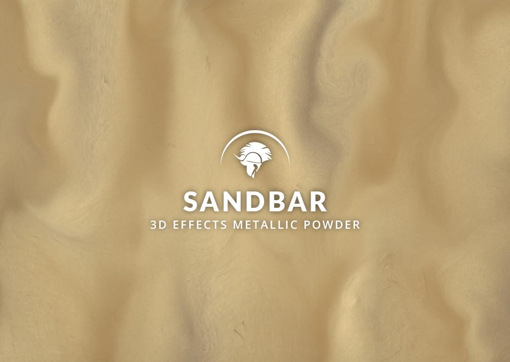 Spartan Epoxies Metallic Pigment Powder for Epoxy - 30 Unique Colors, 4oz for 1 Gallon and 12oz for 3 Gallons of Clear Epoxy, Made in The USA (Sandbar, 4oz (45 Grams))