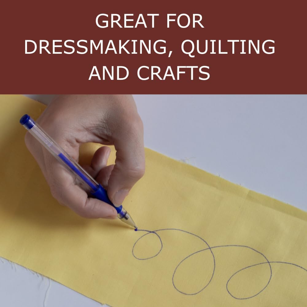 Madam Sew Heat Erasable Fabric Marking Pen | Blue Quilting, Sewing, Crafts and Dressmaking Disappearing Ink