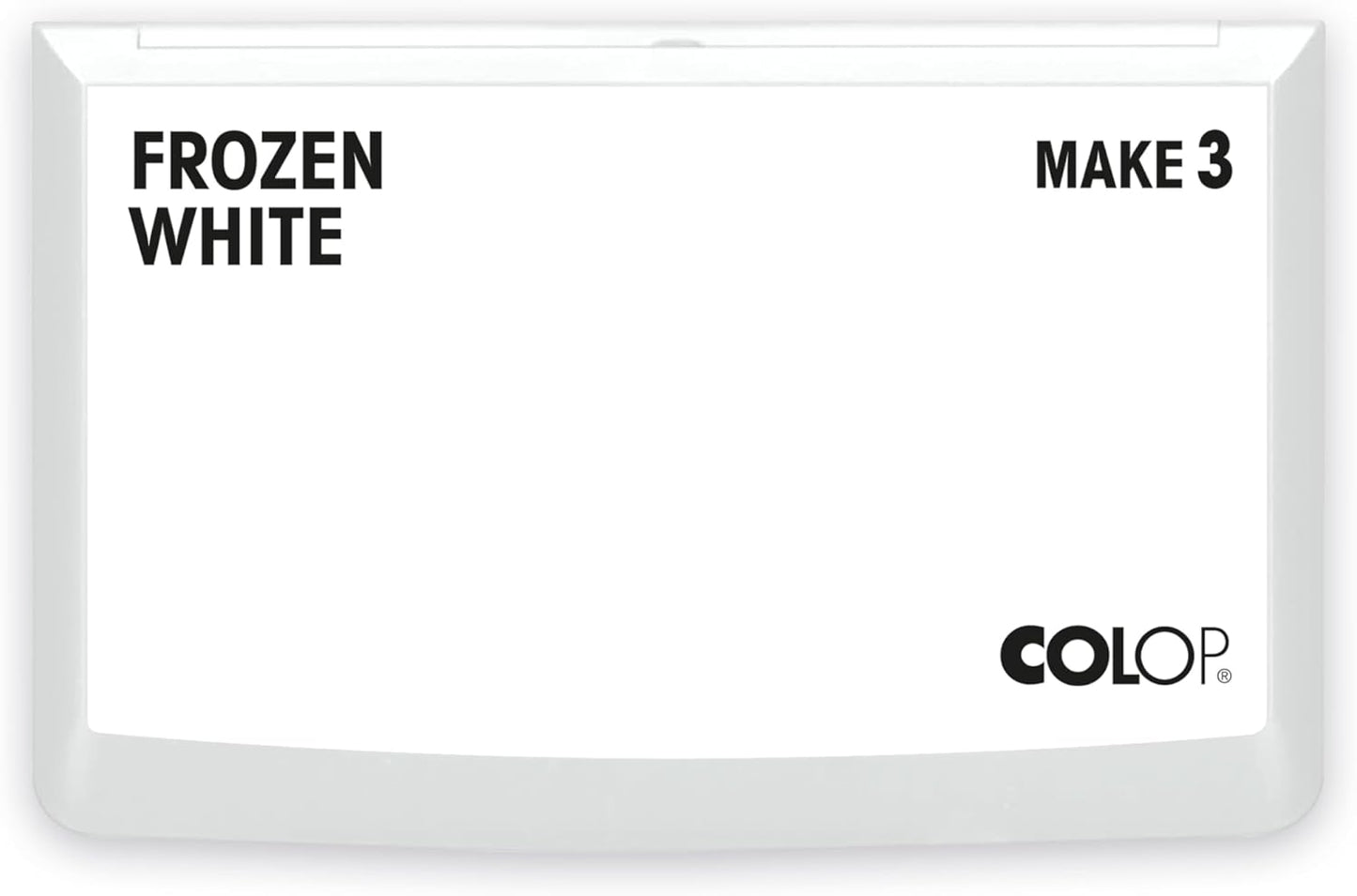 COLOP Make Series, Ink Stamp Pads, with Non-Toxic Premium Ink, Water-Based Acid-Free (Frozen White, Make 3-3-1/2" x 6-1/4")