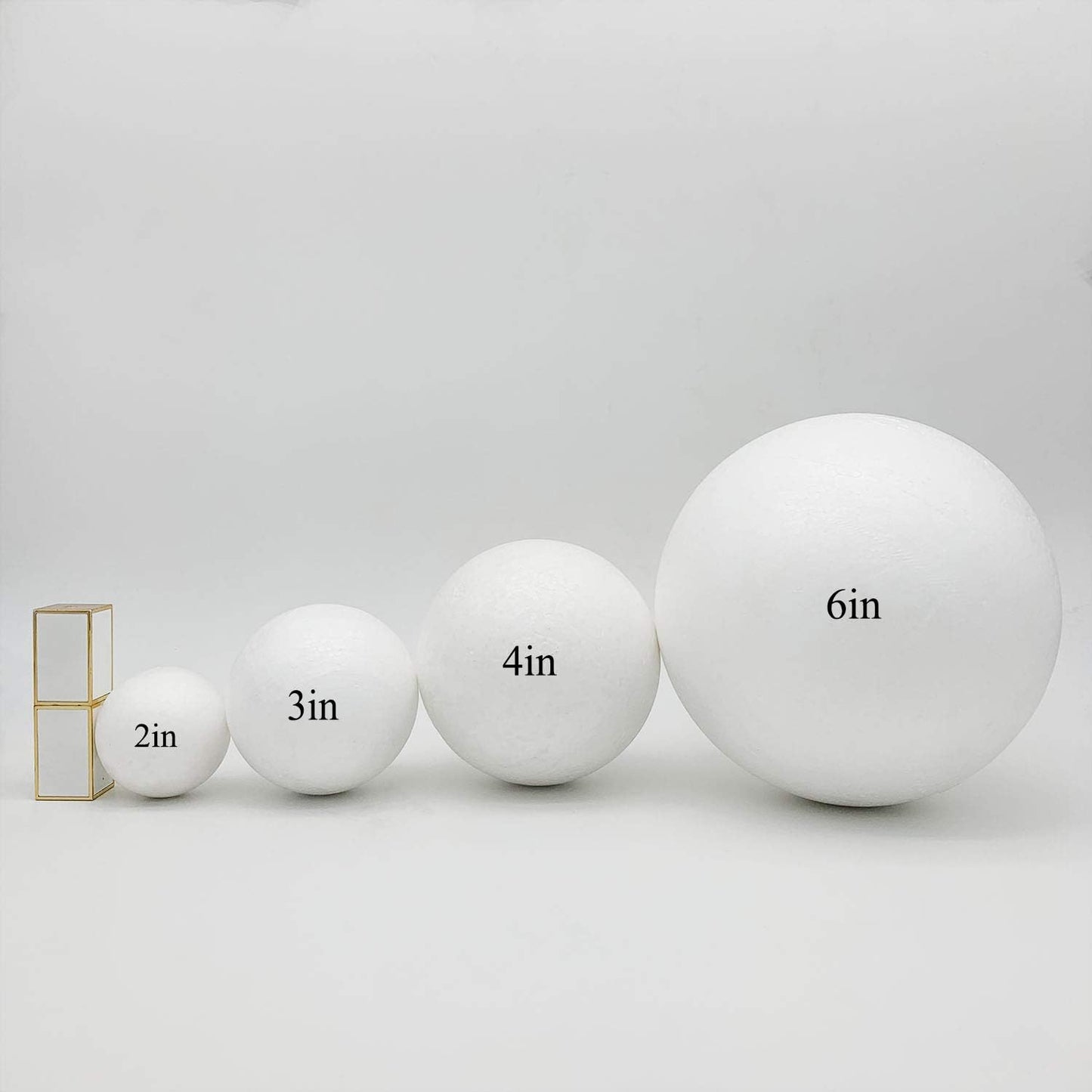 Crafjie Craft Foam Balls 40-Pack 3 Inches in Diameter, Foam Ball for DIY Arts and Crafts, Ornaments, Smooth Polystyrene Foam Balls for Decoration Household School Projects, White