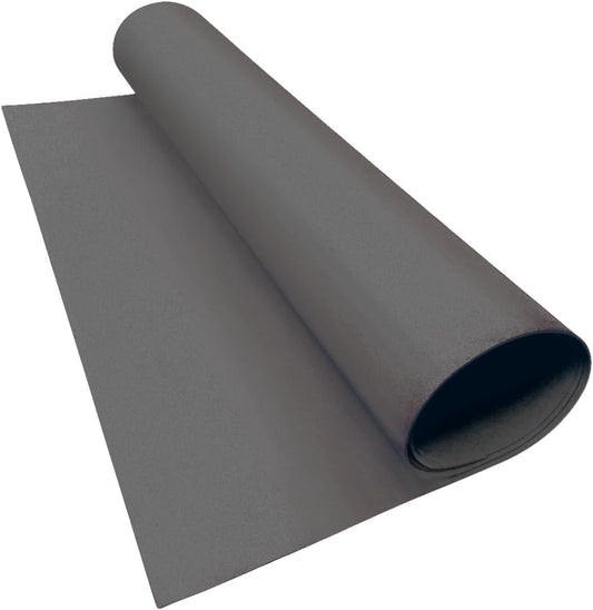 LotusFoam Large 3mm EVA Foam Sheet - 44"x 85" High Density Foam 130 kg/m3 for Cosplay, Costumes, Crafts, Flooring, Outdoor Use - 35 Colors (Shark Grey) - Shark Grey