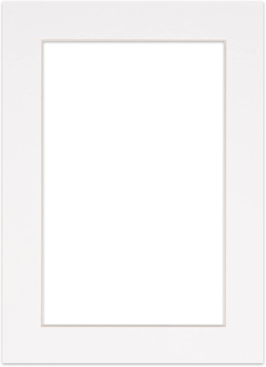 5x7 Mat for 8.5x11 Frame - Precut Mat Board Acid-Free White 5x7 Photo Matte Made to Fit a 8.5x11 Picture Frame, Premium Matboard for Family Photos, Show Kits, Art, Picture Framing, Pack of 10 Mats