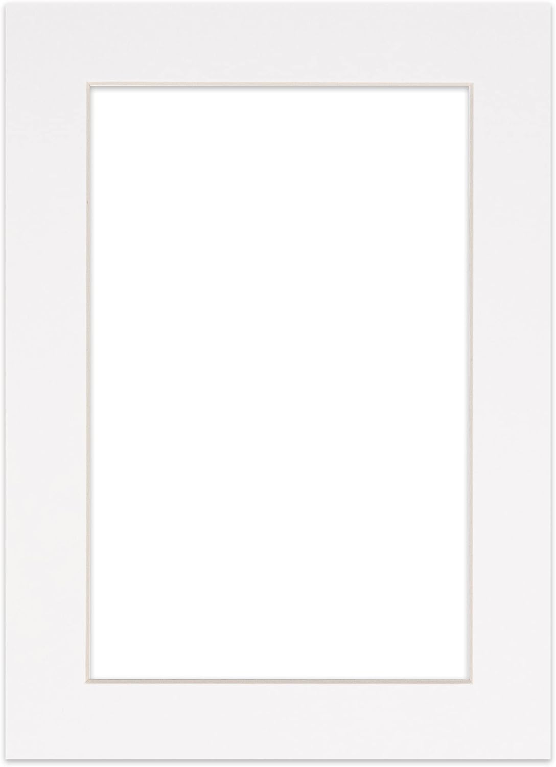5.5x8.5 Mat for 8.5x11 Frame - Precut Mat Board Acid-Free White 5.5x8.5 Photo Matte for a 8.5x11 Picture Frame, Premium Matboard for Family Photos, Show Kits, Art, Picture Framing, Pack of 100 Mats
