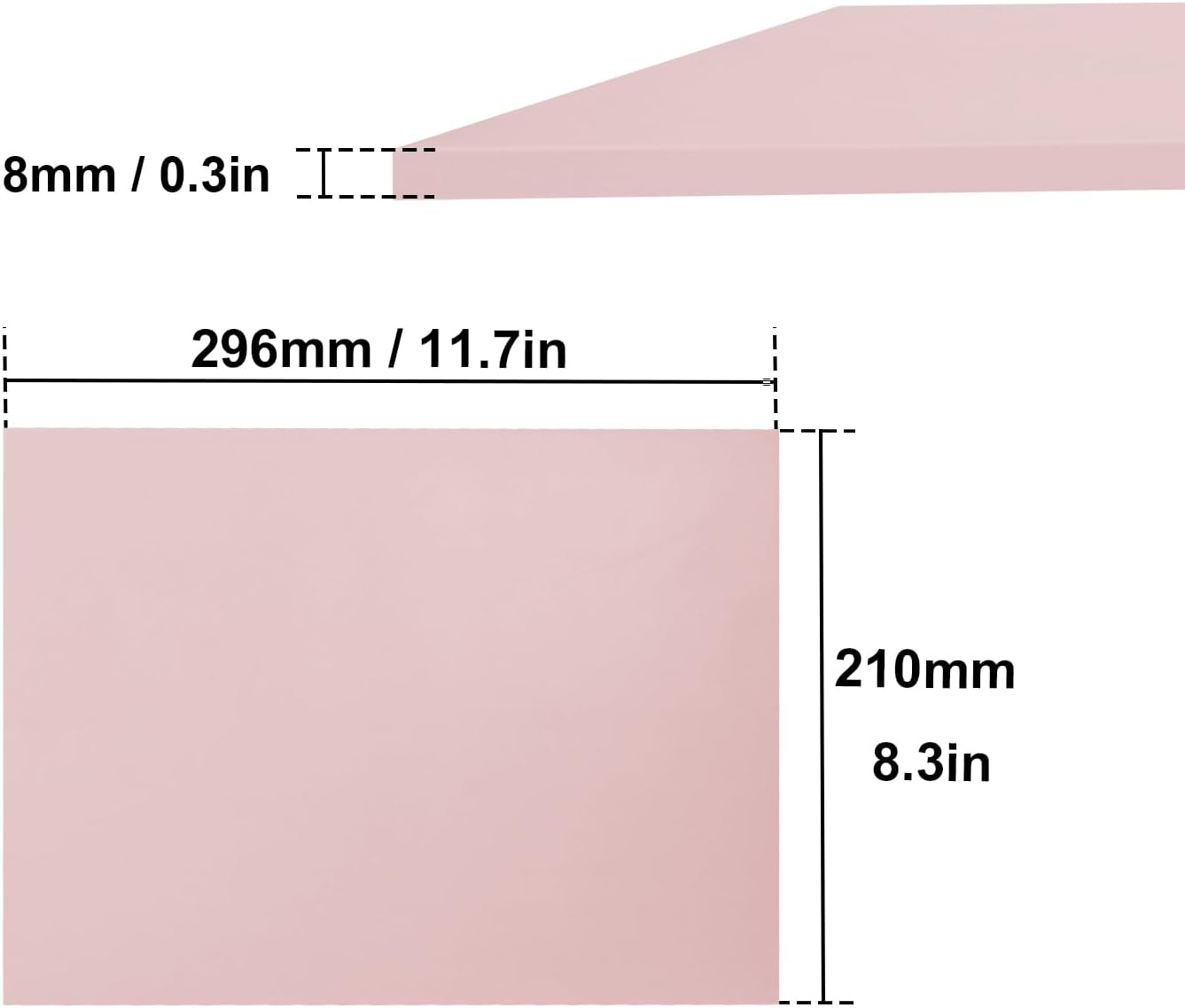 4 Pcs 8.5"x11" Rubber Carving Blocks, A4 Linoleum Blocks, Stamp Carving Blocks for Printmaking, Linocut Artists, Crafts and More,(Pink) by KUKLIPJIM.