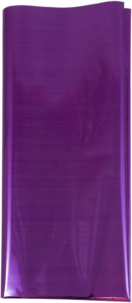 JAM PAPER Tissue Paper - Purple Mylar - 3 Sheets/Pack