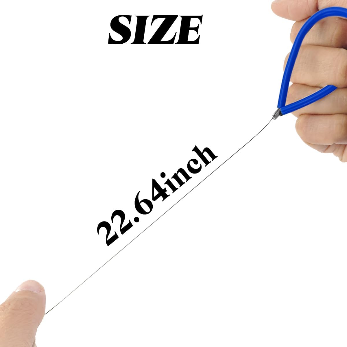 TIHOOD 6PCS Clay Cutters Wire Steel Wire Clay Cutter Pottery Tools Cut Off Tools with Rubber Handle for Clay Artist Sculpting Cheese Dough (Blue)