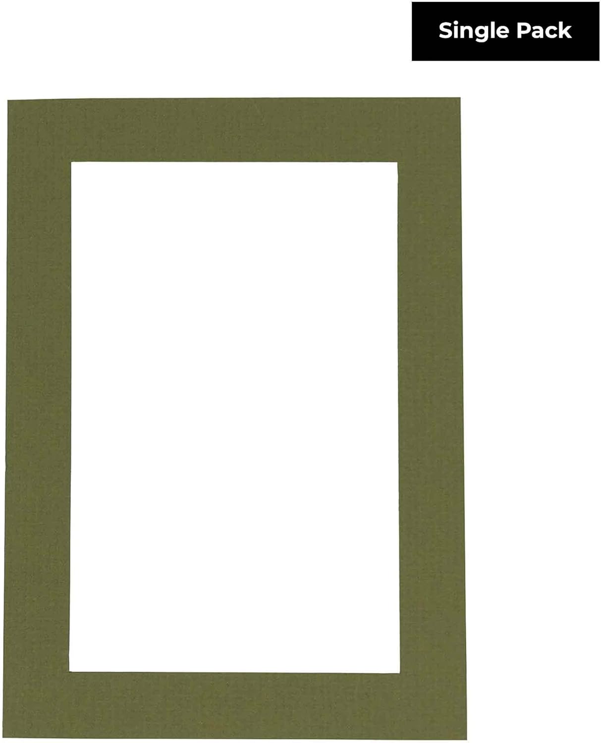 5x7 Mat for 8.5x11 Frame - Precut Mat Board Acid-Free Show Kit with Backing Board, and Clear Bags Dill Green 5x7 Photo Matte Made to Fit a 8.5x11 Picture Frame Matboard for Framing, Pack of 1 Mat