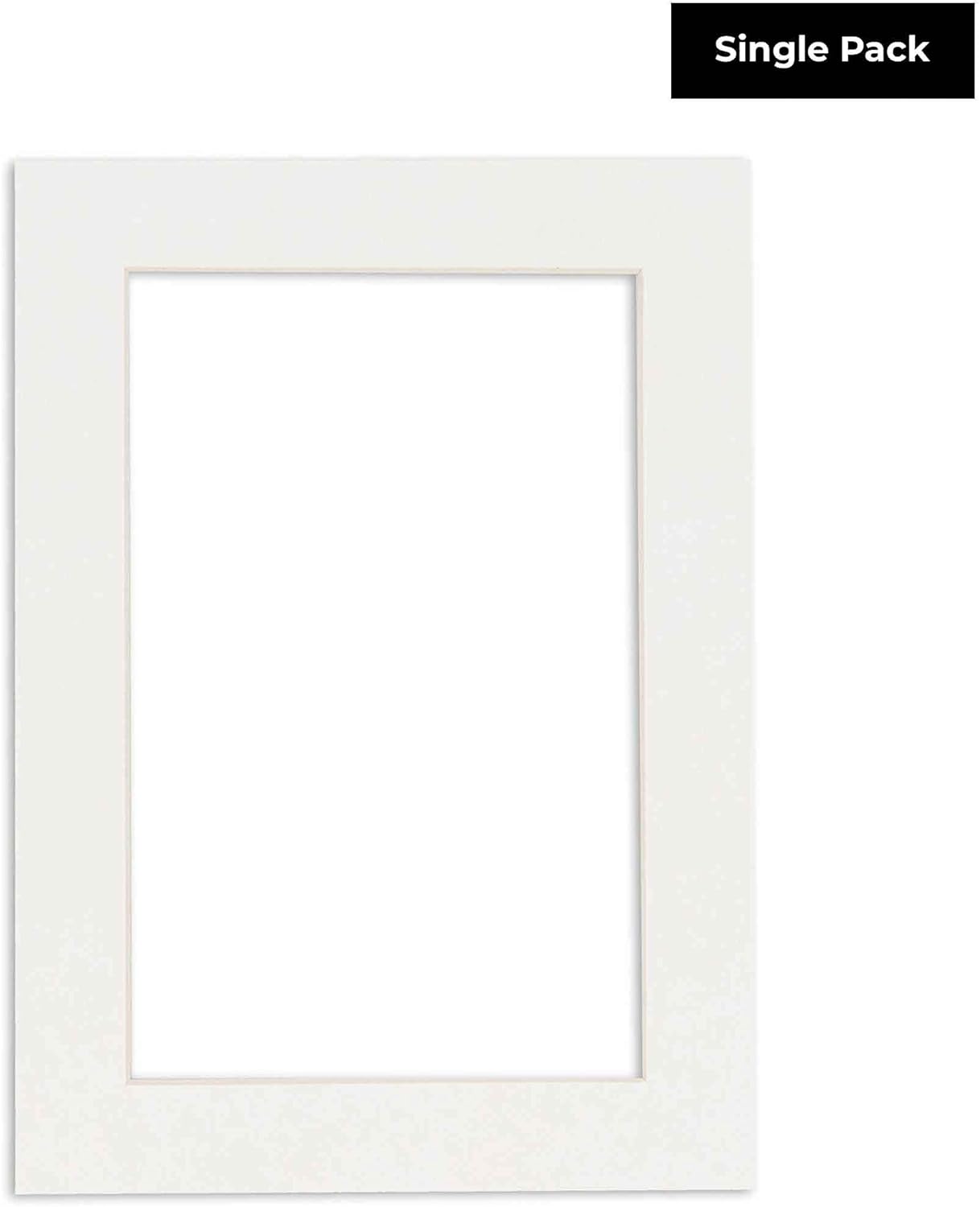 5.5x8.5 Mat for 8.5x11 Frame - Precut Mat Board Acid-Free Show Kit with Backing Board, and Clear Bags Textured White 5.5x8.5 Photo Matte For a 8.5x11 Picture Frame Matboard for Framing, Pack of 1 Mat