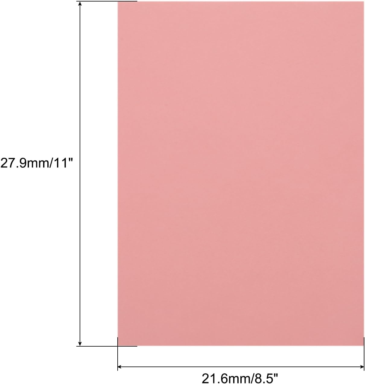 MECCANIXITY Colored Vellum Paper, 40 Sheet Light Pink Transparency 8.5 x 11 Printable Vellum Paper, Translucent Vellum Sheets for Printing Wedding Invitations Ink Jet Laser Printer