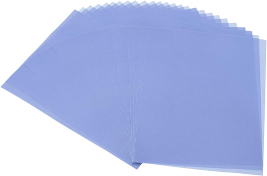 PATIKIL 60 Sheets Vellum Paper 4.25x5.5, Vellum Paper Printable Translucent Paper 100GSM Colored for Invitations Laser Inkjet Printing Card Making Crafting Wedding Tracing, Navy Blue