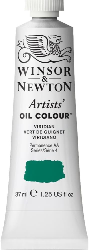 Winsor & Newton Artists' Oil Color, 37ml (1.25 oz) Tube, Viridian