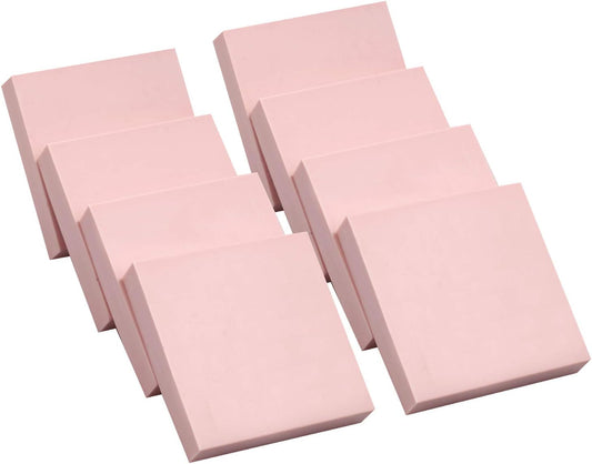 8 Pcs 2"x2" Pink Rubber Carving Blocks for Stamp Soft Rubber Crafts, Soft and Easy to Carve (Square)