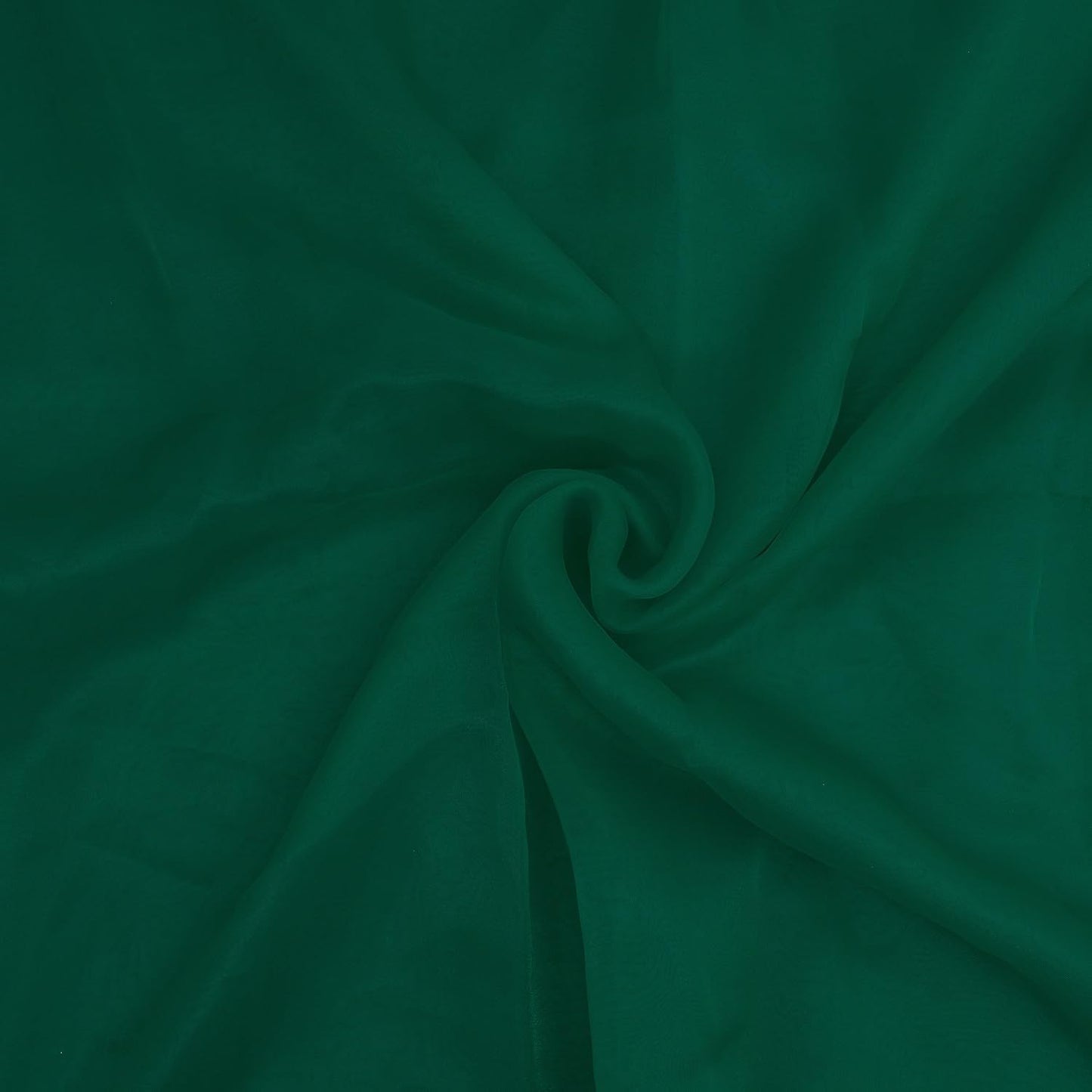 Organza Fabric 10 Yard Bridal Solid Sheer Bolt for Home Décor, Table Décor, Bridal, Fashion, Crafts, Decorations Silky Shiny Organza 44" - (10 Yard, Hunter Green)