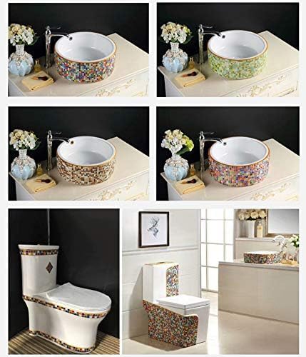 Mixed Color Mosaic Glass Tiles Shine Crystal Glass Pieces Bulk Square Glitter Crystal Mosaic Tiles for Home Decoration or DIY Crafts 200g,1x1 cm (Blues)