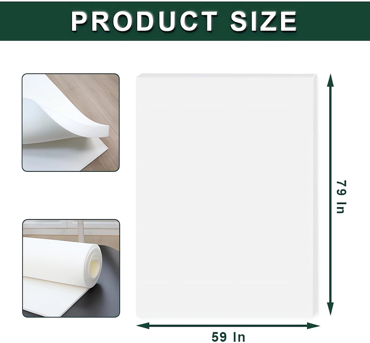 59x79x0.4 Inches Craft Foam Sheets, Suitable for Shipping, Packing, Mailing, DIY, Cosplay, Cushioning Foam, 35D High Density Foam Sheets