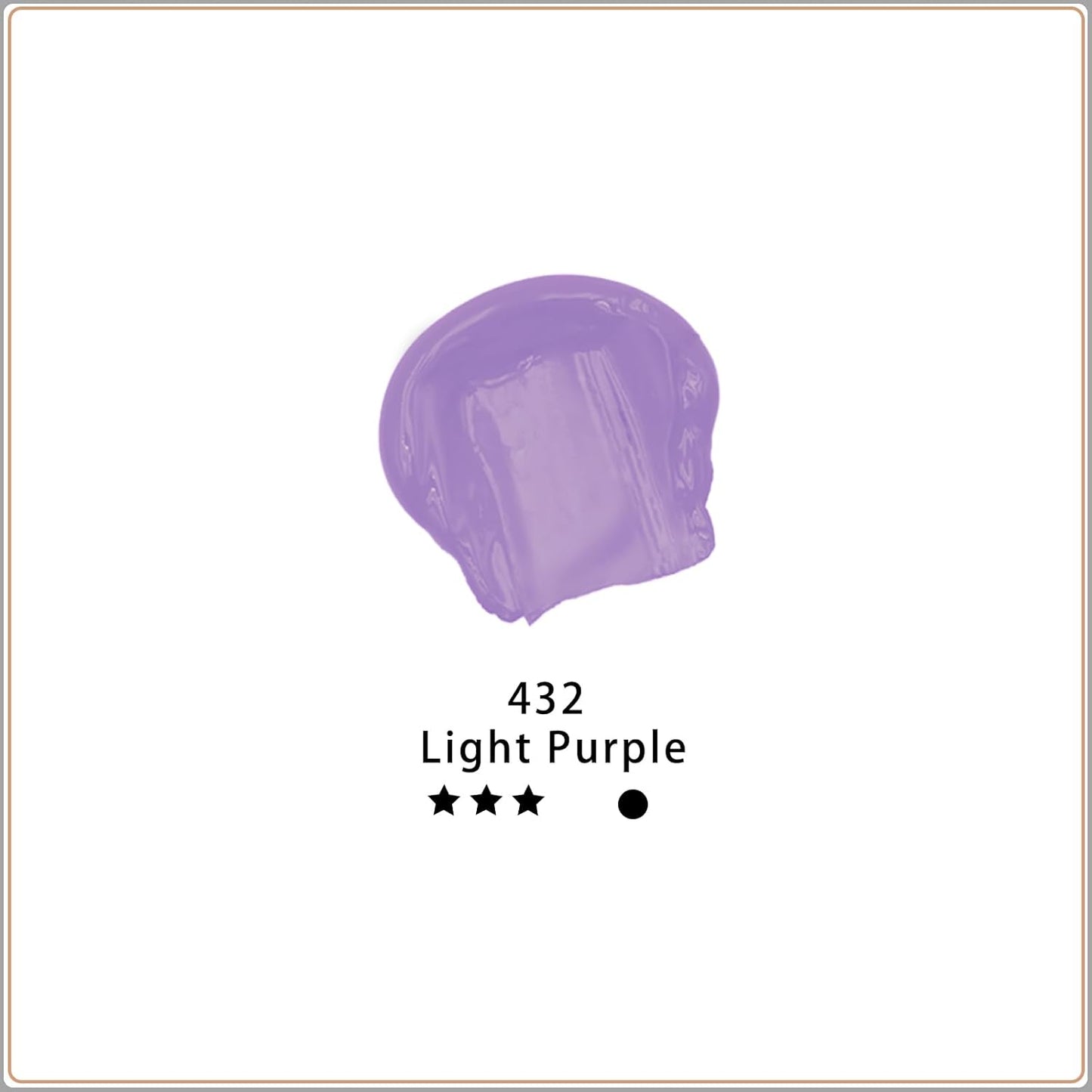 Artecho Purple Acrylic Paint, Light Purple Paint (120ml / 4.05oz) Tubes, Art Craft Paints for Canvas, Rock, Stone, Wood, Fabric, Art Supplies