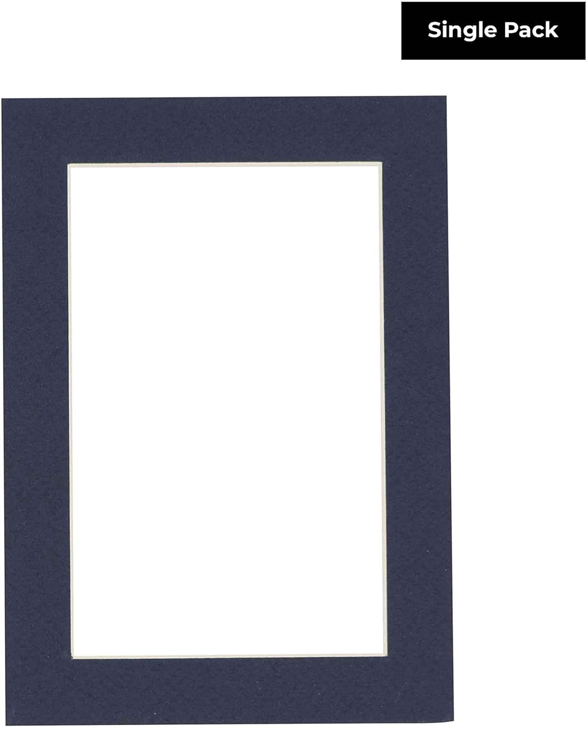 5x7 Mat for 8.5x11 Frame - Precut Mat Board Acid-Free Navy 5x7 Photo Matte Made to Fit a 8.5x11 Picture Frame, Premium Matboard for Family Photos, Show Kits, Art, Picture Framing, Pack of 1 Mat