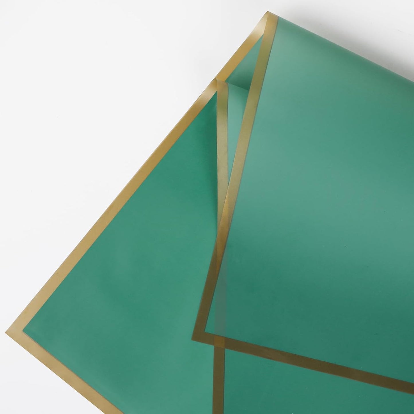 FUHITIM 20 Sheets Flower Wrapping Paper - Waterproof Floral Bouquet Packaging Paper for DIY Crafts，Florist Supplies Packaging Paper for Wedding Birthday Gift(Emerald Green)