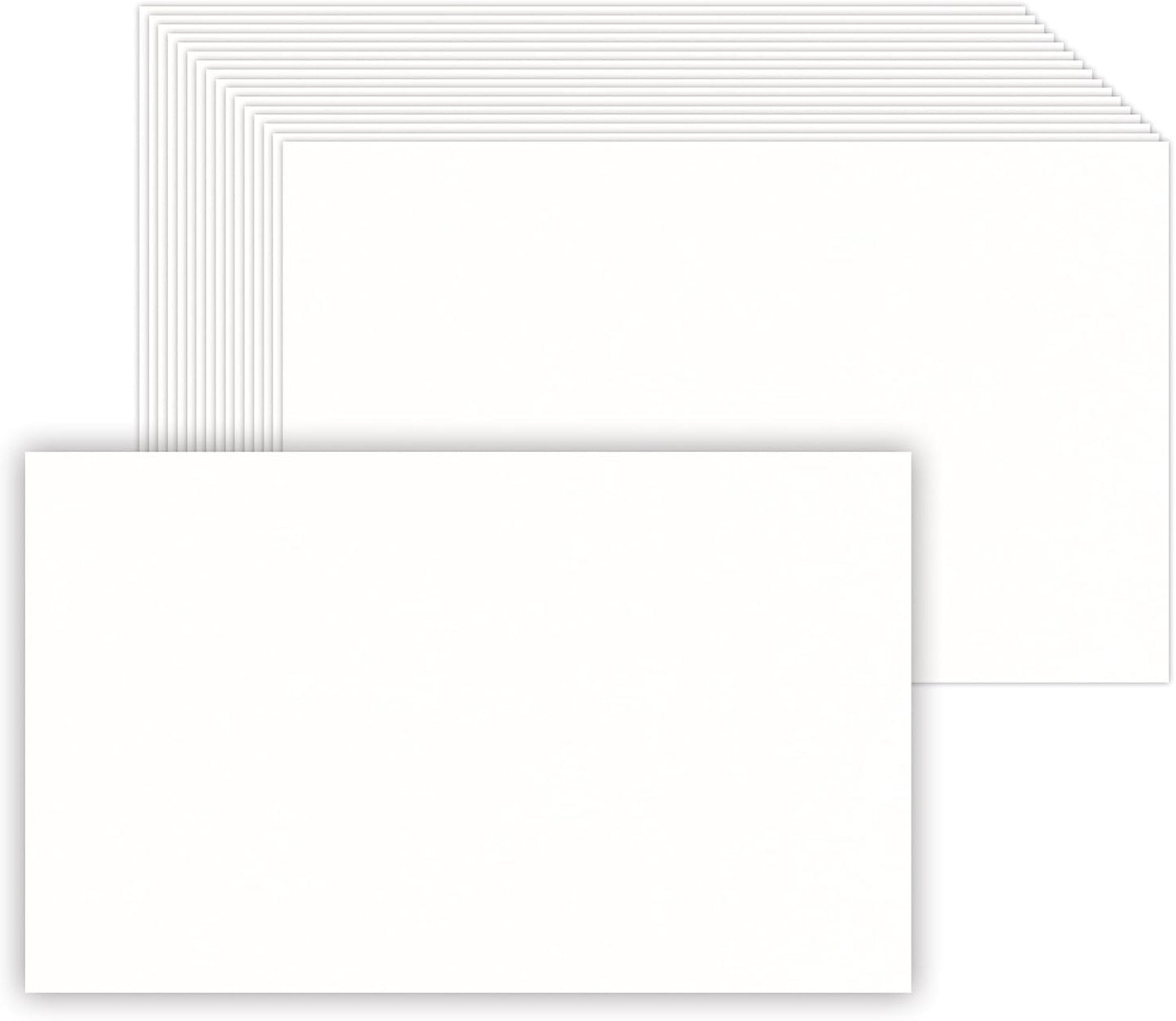 50 Pack 5.5''x8.5'' White Blank Cardstock Thick Paper - 80lb Flat Cards Stock Printer Paper for Make Your DIY Invitations, Note, Greeting, Table Cards - Writing, Stamping, Painting, Drawing