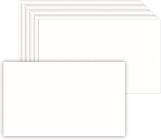 50 Pack 5.5''x8.5'' White Blank Cardstock Thick Paper - 80lb Flat Cards Stock Printer Paper for Make Your DIY Invitations, Note, Greeting, Table Cards - Writing, Stamping, Painting, Drawing
