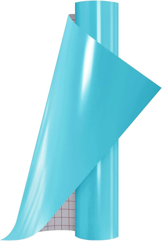 Ant Smart Adhesive Permanent Vinyl Compatible with Cricut Explore and Maker Series Without Cutting Mats, Create DIY Projects, Decals, Stickers & More (Light Blue, 13inch x 5ft)