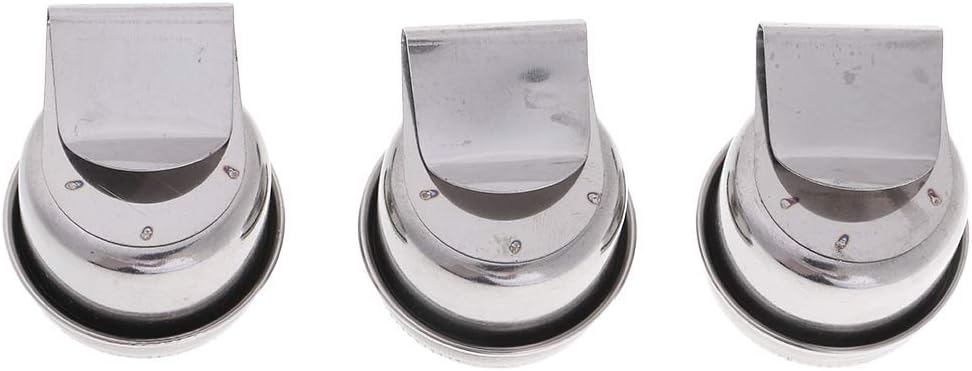 3 Piece Single Dipper Palette Cups Stainless Steel Palettes Container Cup with Clip and Lid fit for Drawing (A)