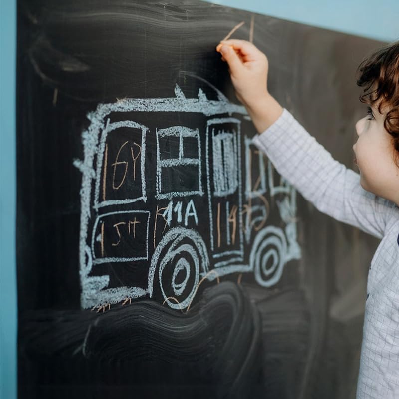 Chalkboard Paint White Chalk Board Paint for Wood, Metal, Glass, Wall, Plaster Boards Sign, Frame Any Surface White Matte Finish, Acrylic Non-Toxic, Quick-Dry - 250g, 9oz, Cover 35 sf