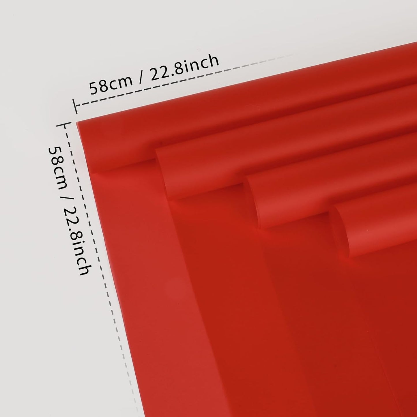 FUHITIM 20 Sheets Flower Wrapping Paper -Waterproof Floral Bouquet Wrapping Paper Used for DIY Crafts, Gift Packaging, Florist Supplies Packaging Paper for Wedding Birthday Gift (Misty Red)