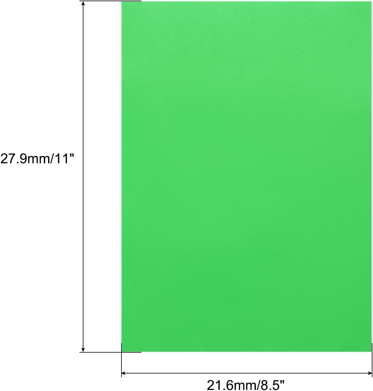 MECCANIXITY Colored Vellum Paper, 40 Sheet Green Transparency 8.5 x 11 Printable Vellum Paper, Translucent Vellum Sheets for Printing Wedding Invitations Ink Jet Laser Printer