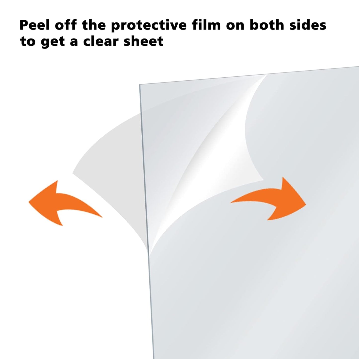 Egofine Plexiglass Sheets Acrylic Sheets 3 Pack of 16x20’’ 0.04 Thick Clear Plastic Cast Transparent Plexi Glass for Crafting Projects, Replacement Picture Frame Glass, DIY Display, Easy to Cut