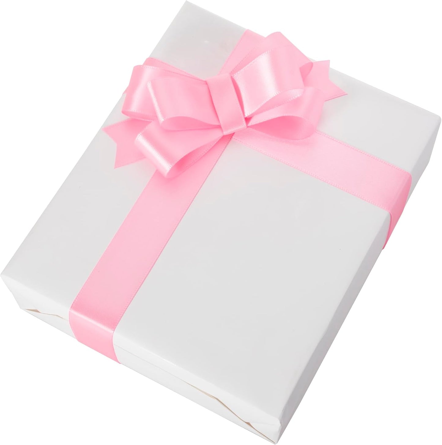 1 Inch Pink Ribbon, 50 Yards Craft Polyester Satin Ribbon Perfect for Gift Wrapping, Handmade Roses, Wedding Party Decorations and DIY Crafts