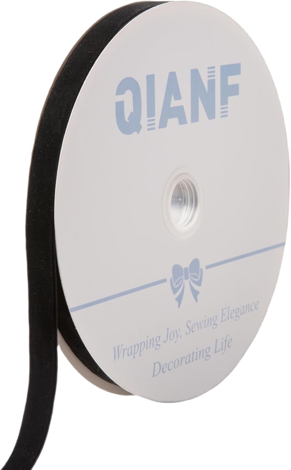 Vintage Black Velvet Ribbon Christmas Ribbon for Gift Wrapping Crafts Christmas Tree Ornaments Garland Decorations, 5/8 Inch X 25Yd