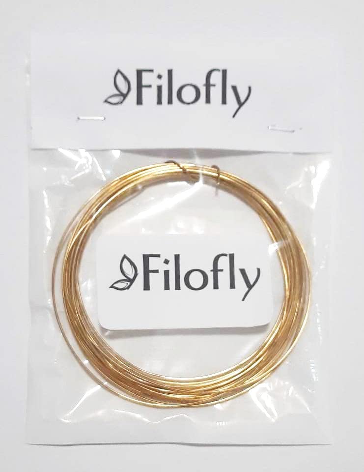 20 Gauge, Jeweler's Brass Wire, Red Brass, Round Dead Soft CDA #230 Alloy Jewelry Grade - 25FT by Filofly