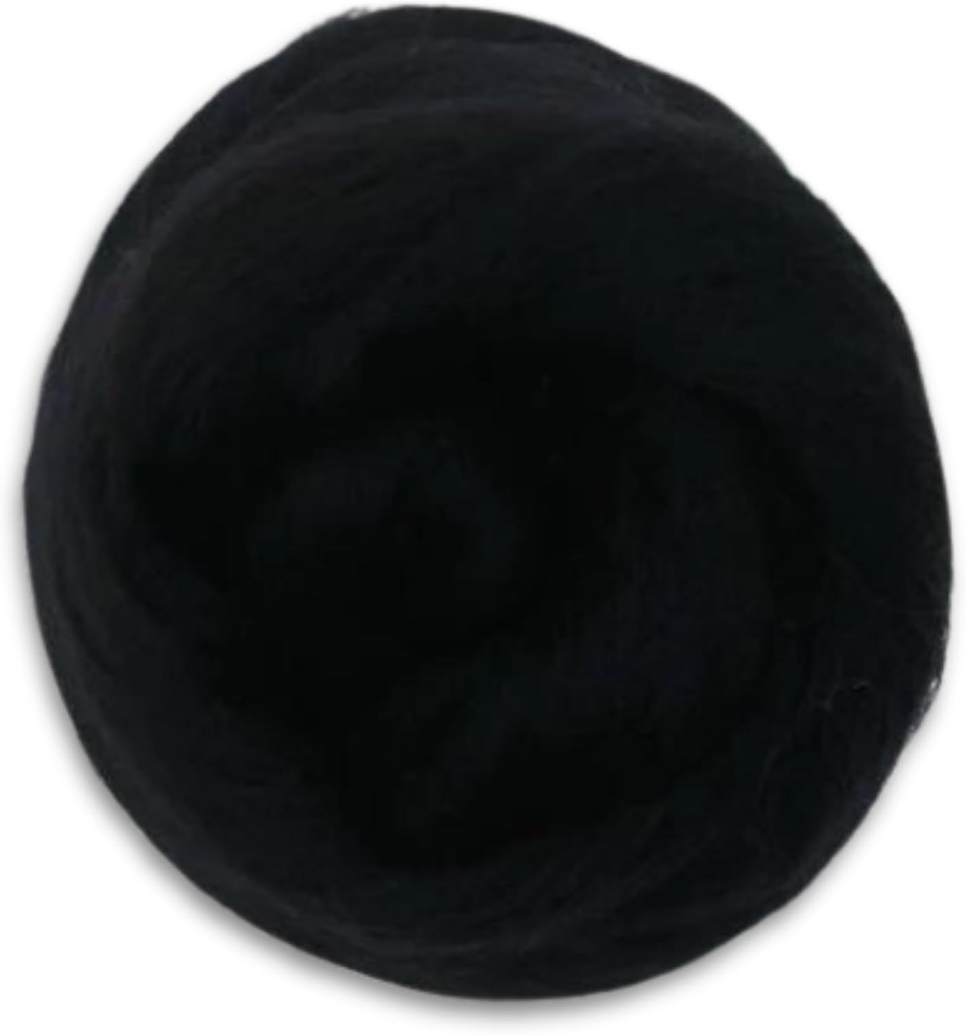 Revolution Fibers Dyed Corriedale Wool | 8.2 Ounces of Premium Combed Wool Top | 26 Micron, 100% Pure Corriedale Wool Roving, Ethically Sourced (Raven Black)