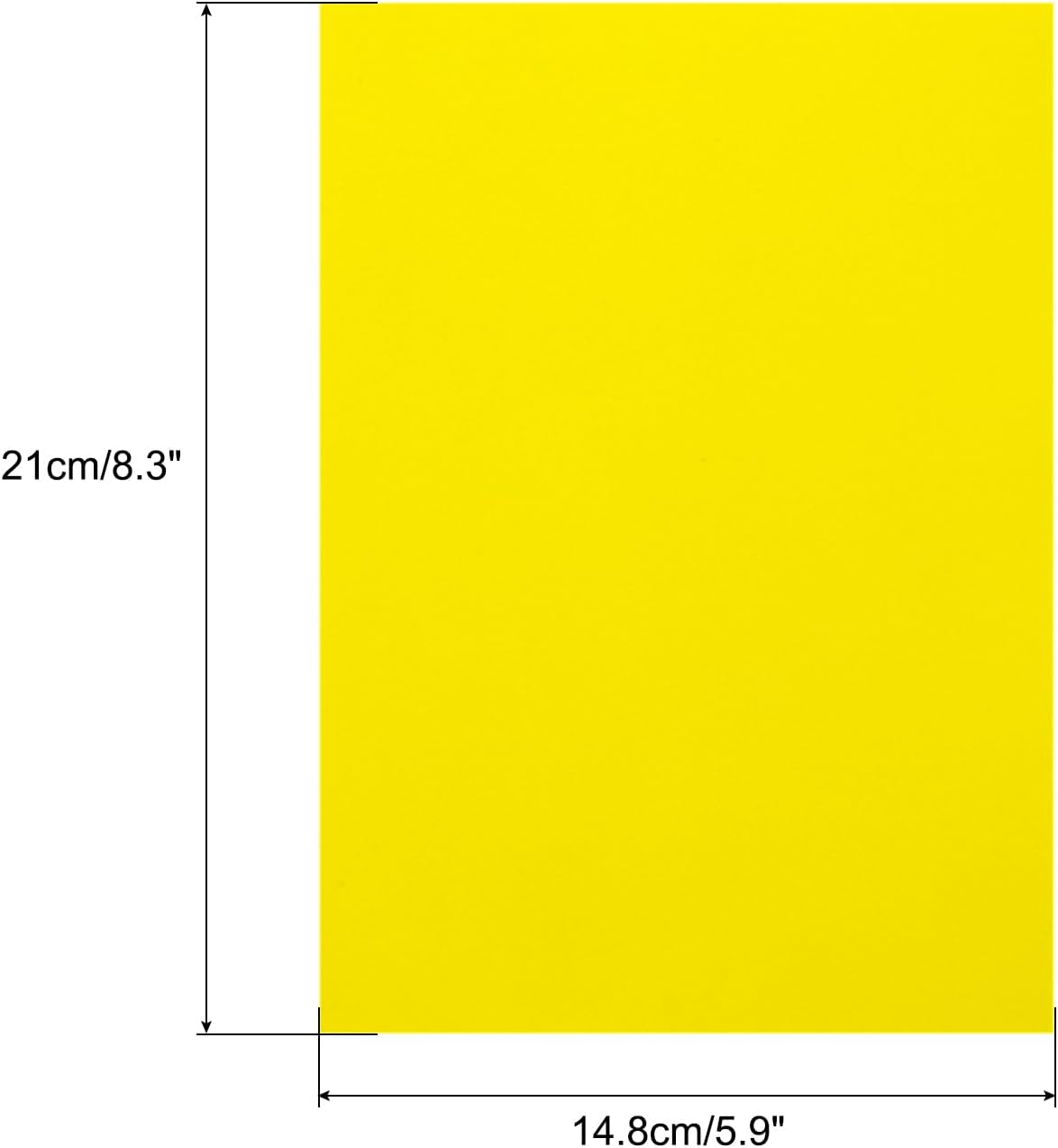 MECCANIXITY Colored Vellum Paper, 40 Sheet Lemon Yellow Transparency 8.3" x 5.9" Printable Vellum Paper, Translucent Vellum Sheets for Printing Wedding Invitations Ink Jet Laser Printer