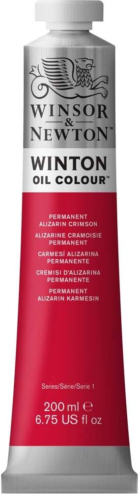 Winsor & Newton Winton Oil Color, 200ml (6.75-oz) Tube, Permanent Alizarin Crimson
