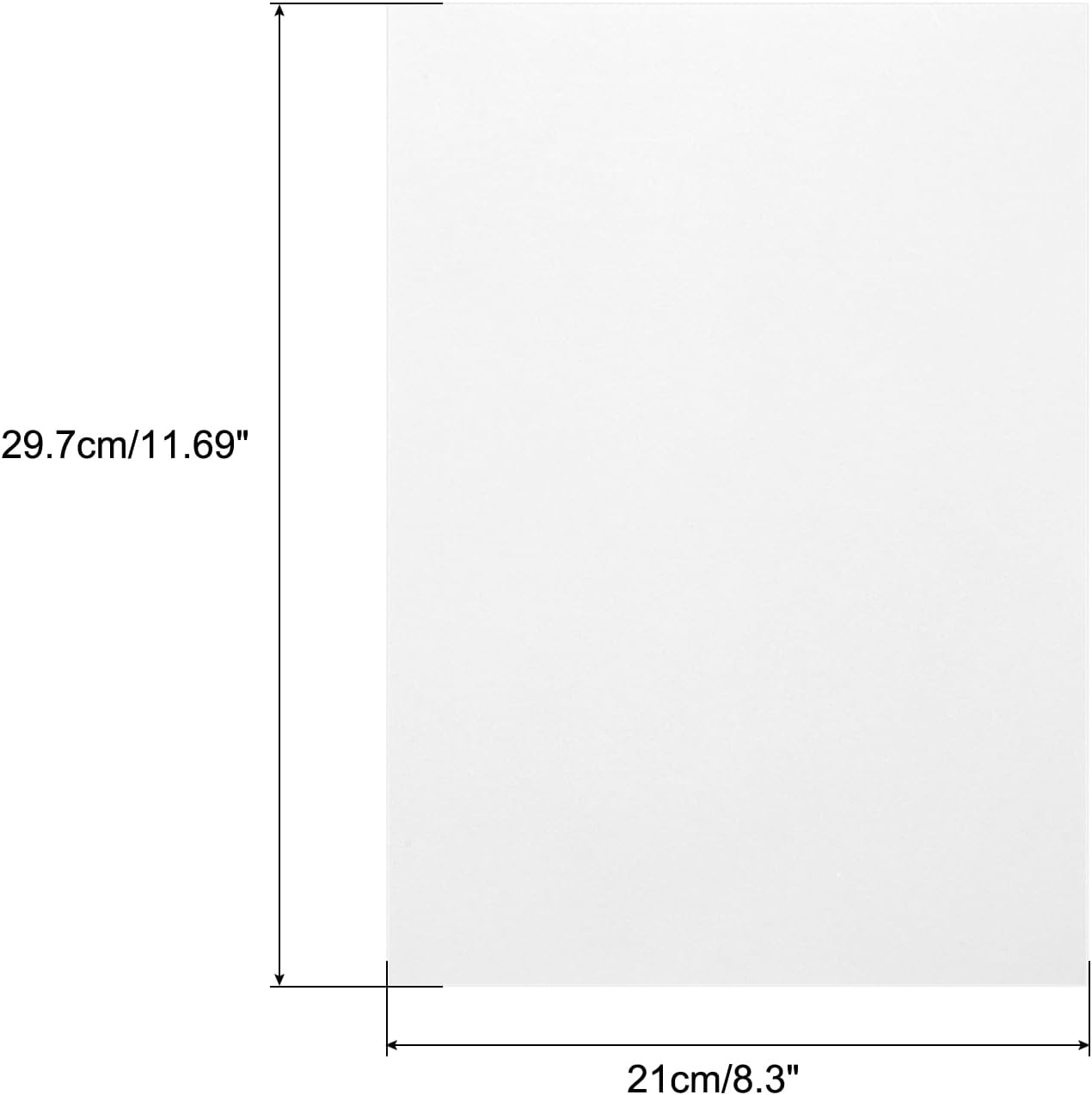 MECCANIXITY Colored Vellum Paper, 20 Sheet White Transparency 11.7 x 8.2 Printable Vellum Paper, Translucent Vellum Sheets for Printing Wedding Invitations, Ink Jet Laser Printer