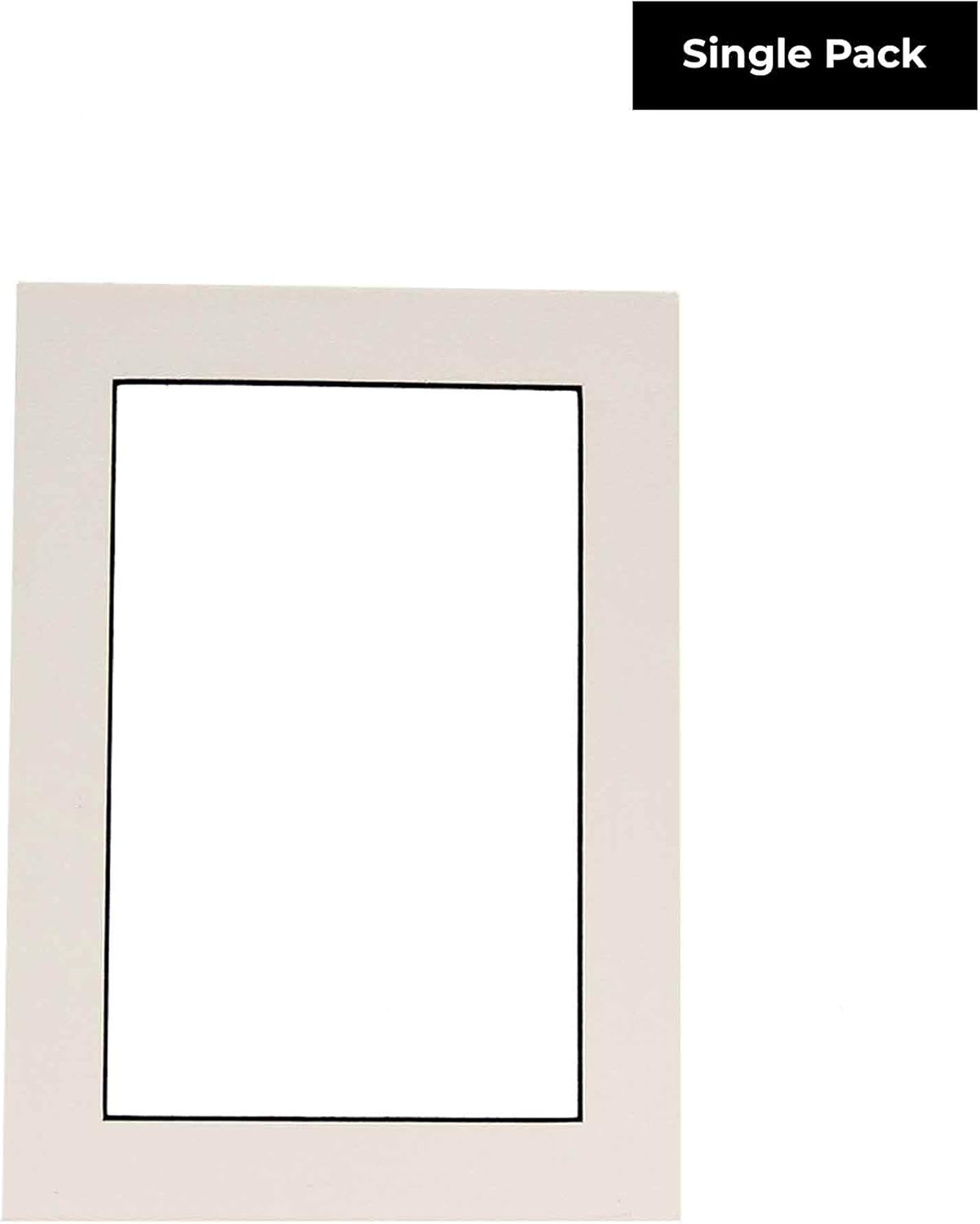 11x14 Mat Bevel Cut for 8.5x11 Photos - Acid Free White with Black Core Precut Matboard With Backing Board and Crystal Clear, Self Seal Photo Mat Bag - For Pictures, Photos, Framing - 4-ply Thickness