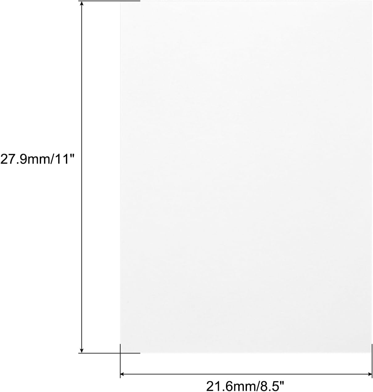 MECCANIXITY Colored Vellum Paper, 40 Sheet White Transparency 8.5 x 11 Printable Vellum Paper, Translucent Vellum Sheets for Printing Wedding Invitations Ink Jet Laser Printer