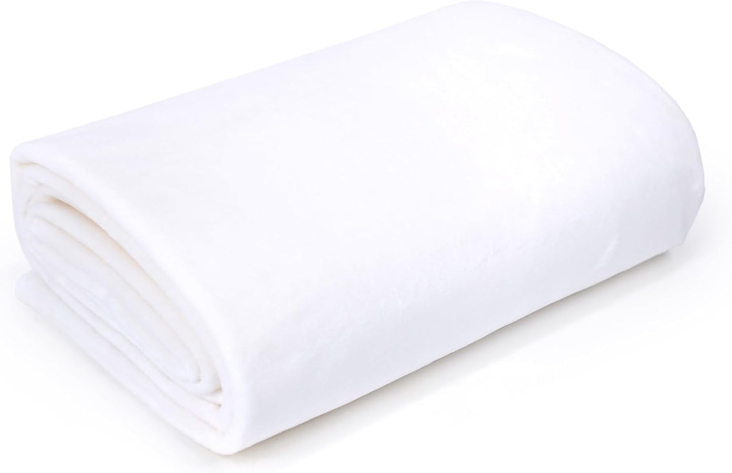 kullaloo Plush Fabric | 2 Yard Solid White Minky Fabric for Sewing | Super Soft Cuddle Material | for Quilt Backing, Throw Blankets, Pillows, Dog Bed, Stuffed Animals, Costumes, Apparel & More