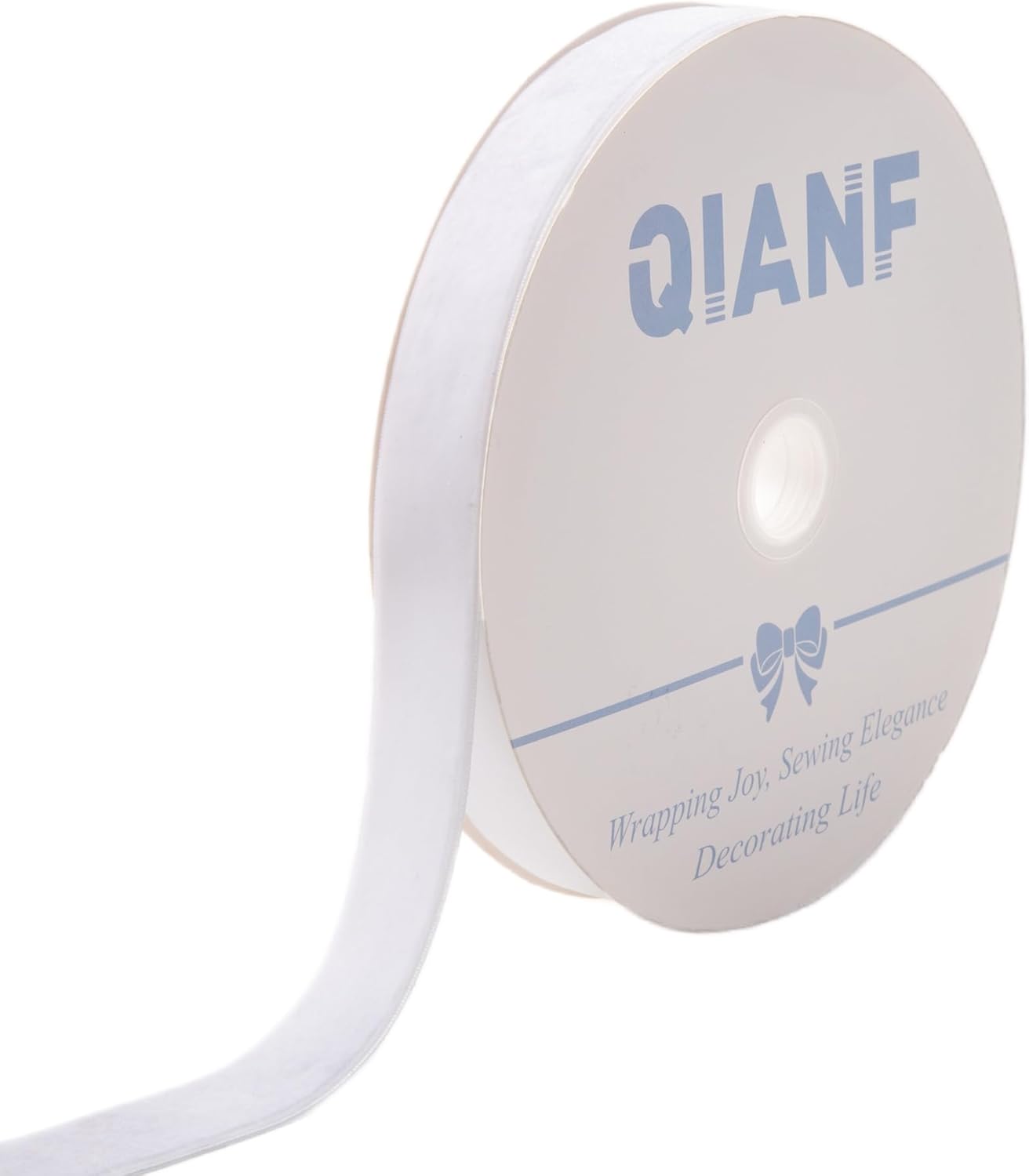 Vintage White Velvet Ribbon, 1 Inch X 25Yd