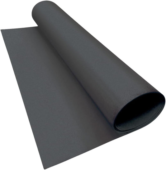 LotusFoam Large 3mm EVA Foam Sheet - 44"x 85" High Density Foam 130 kg/m3 for Cosplay, Costumes, Crafts, Flooring, Outdoor Use - 35 Colors (Dark Grey) - Dark Grey