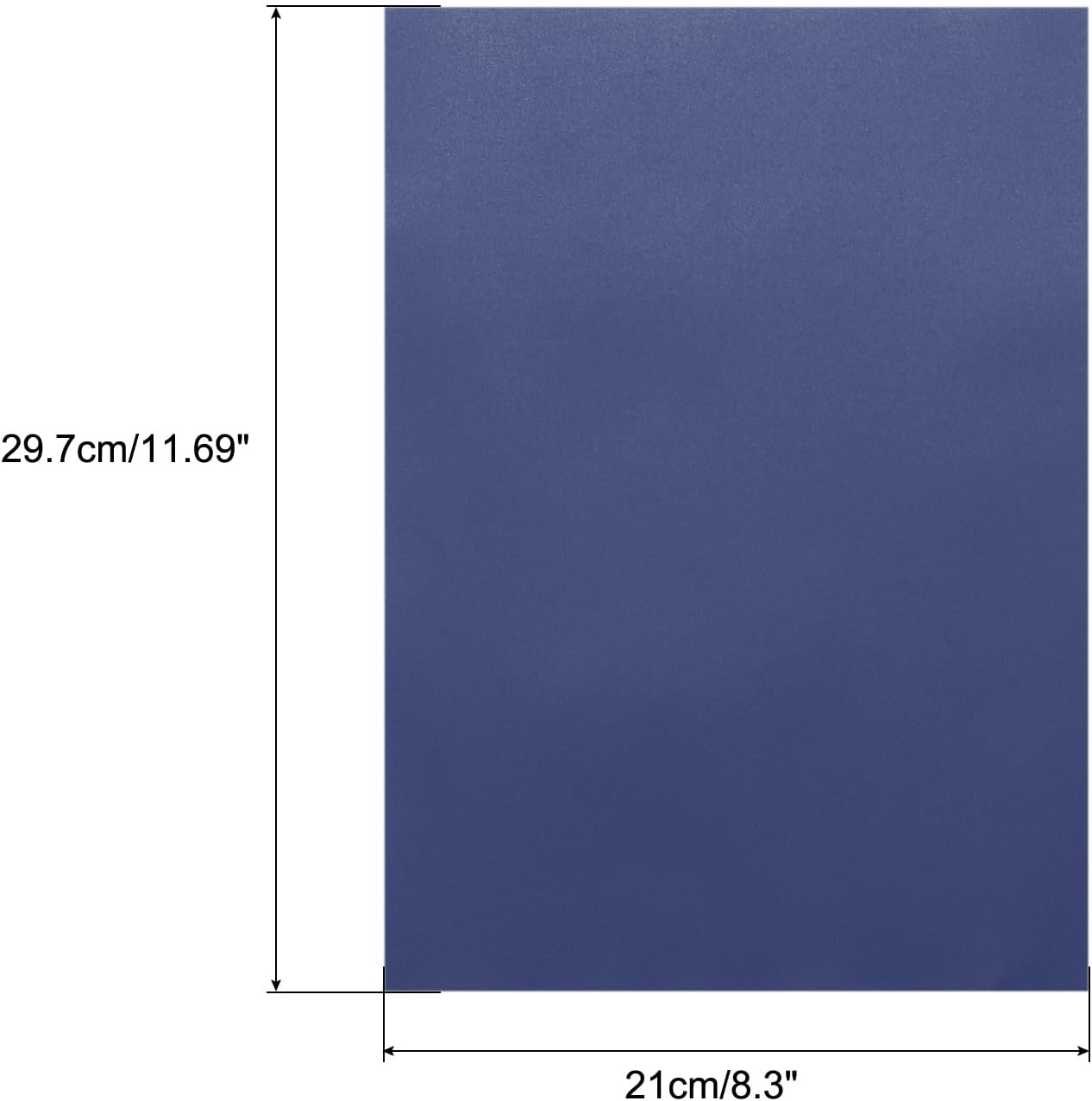 MECCANIXITY Colored Vellum Paper, 50 Sheet Deep Blue Transparency 11.7 x 8.2 Printable Vellum Paper, Translucent Vellum Sheets for Printing Wedding Invitations, Ink Jet Laser Printer