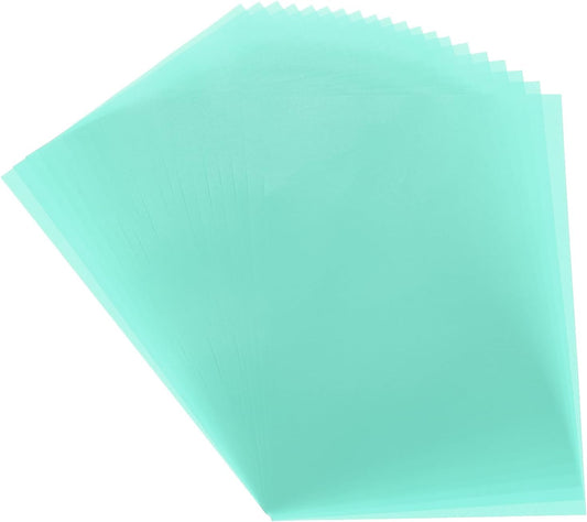 MECCANIXITY Colored Vellum Paper, 40 Sheet Sky Blue Transparency 8.3" x 5.9" Printable Vellum Paper, Translucent Vellum Sheets for Printing Wedding Invitations Ink Jet Laser Printer